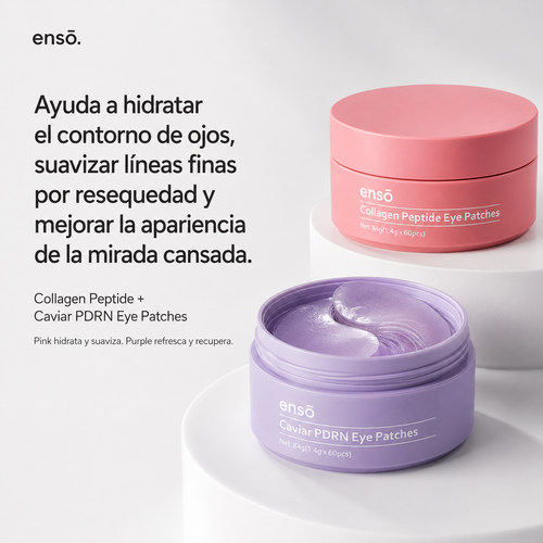 Dúo de Parches de Hidrogel para Mirada Cansada: Pink + Purple