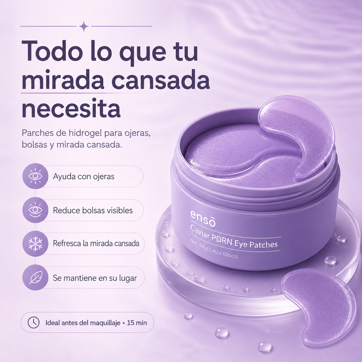 Ensō™️: Parches para Ojeras, Bolsas y Mirada Cansada