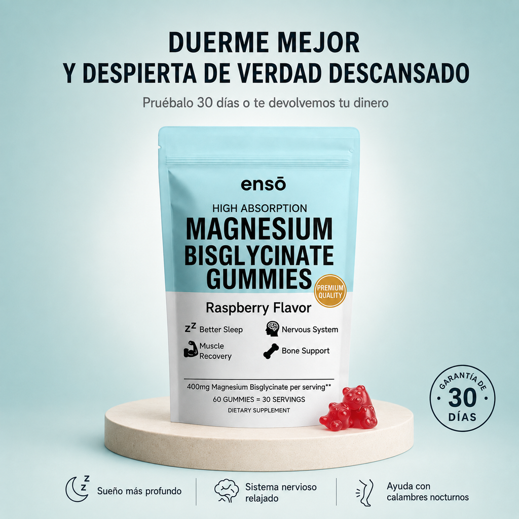 Ensō™: Gomitas de Magnesio Bisglicinato para Descanso y Recuperación