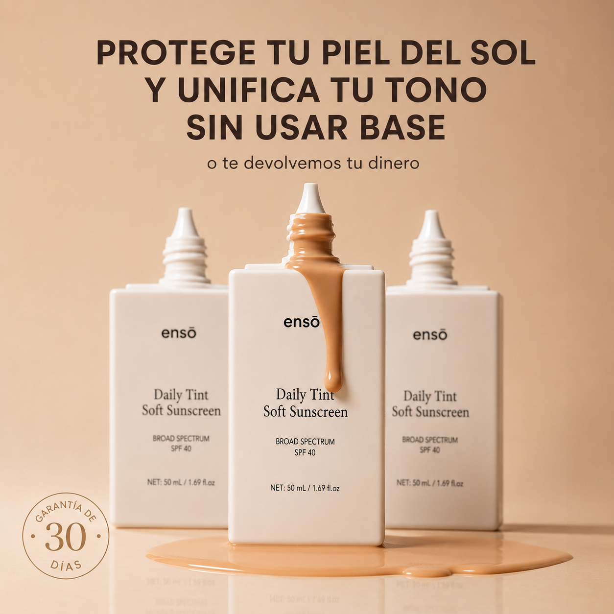 Ensō™️: Bloqueador Solar Mineral con Color para una Piel Uniforme y sin Brillo
