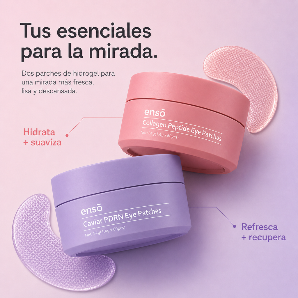 Dúo de Parches de Hidrogel para Mirada Cansada: Pink + Purple